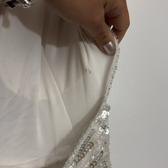 Mac Duggal 5565 Flutter Sequin one shoulder gown NWT - Picture 10 of 12